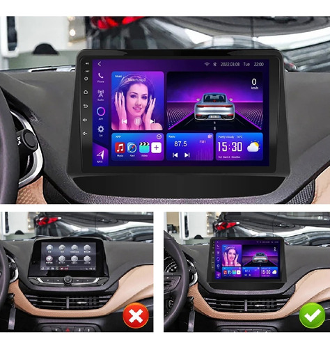 Multimídia Android Chevrolet Onix Plus 2020-22 3/32gb 9p