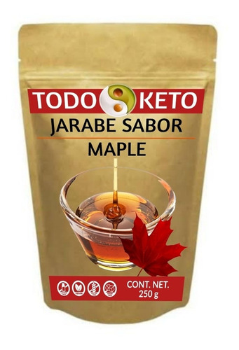 Jarabe Sabor Maple Miel Keto Sin Azúcar 