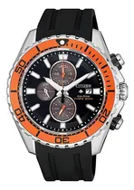 Comprar Reloj Citizen Hombre Ecodrive Crono Ca071813e Color de la malla Negro Color del bisel Naranja Color del fondo Negro\u002FGris