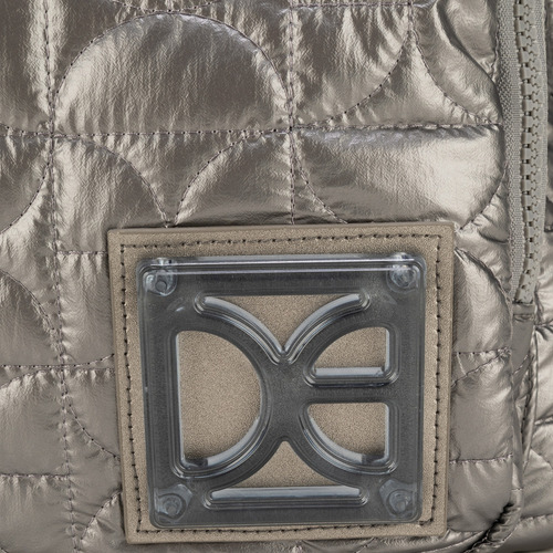Pañalera Backpack Cloe Volini Grande Color Plateado