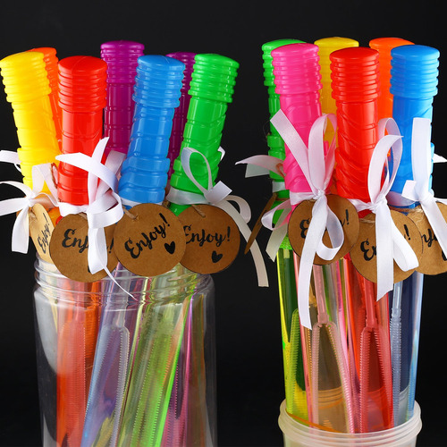 Varitas Burbujas 14 Grande Pack 14, 7 Colores, Niños, Fiesta Color