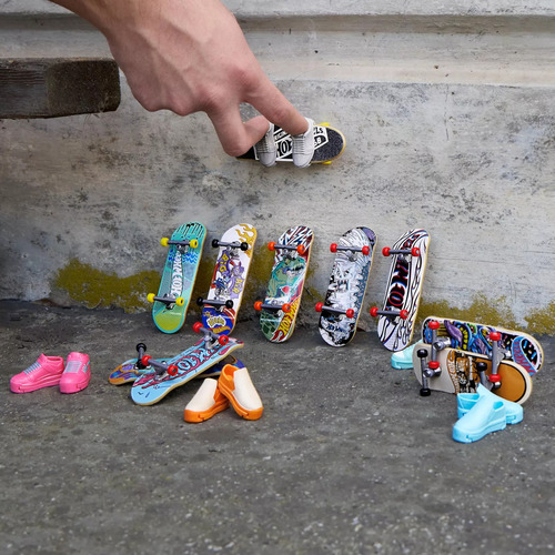 Hot Wheels Skate Set 10 Patinetas 5 Tenis Fingerboards Dedo