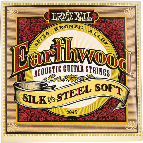 Ernie Ball Earthwood Silk And Steel Soft Acoustic Guitar Str