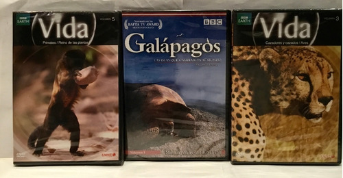 Galapagos Vida Primates Plantas Aves 3 Dvd Nuevos Original