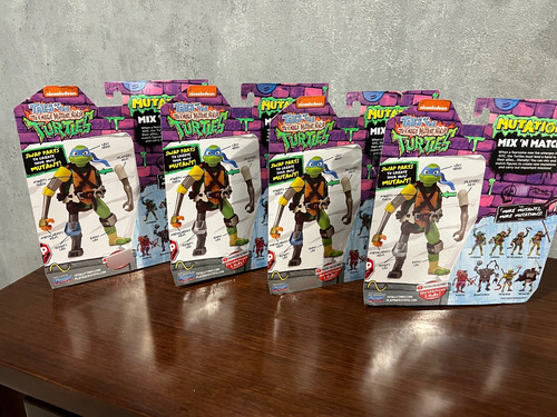 4 Figuras De Las Tortugas Ninja Tmnt - Mix N Match (Usado)