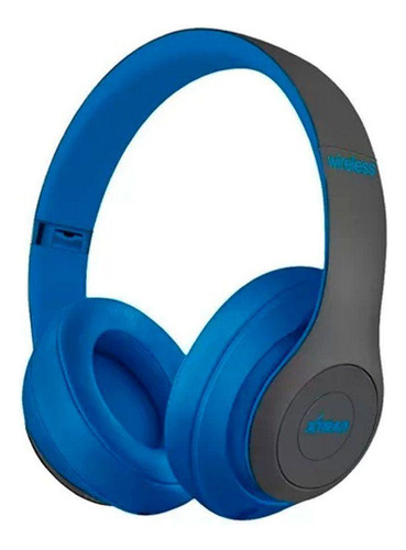Fone De Ouvido Bluetooth Sd Radio Fm Extra Bass Azul Xtrad