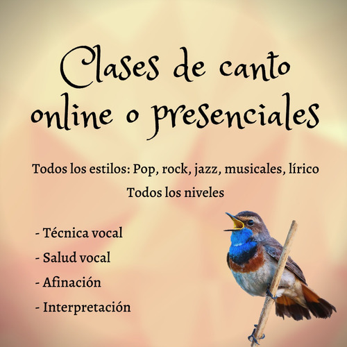 Imagen 1 de 5 de Clases De Canto Online O Presenciales En Martínez