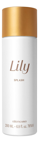 O Boticário Splash Desodorante Colônia Lily 200ml Volume da unidade 200 mL