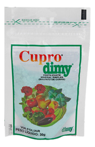 Dimy Cupro 30g Fertilizante Fungicida Sulfato De Cobre