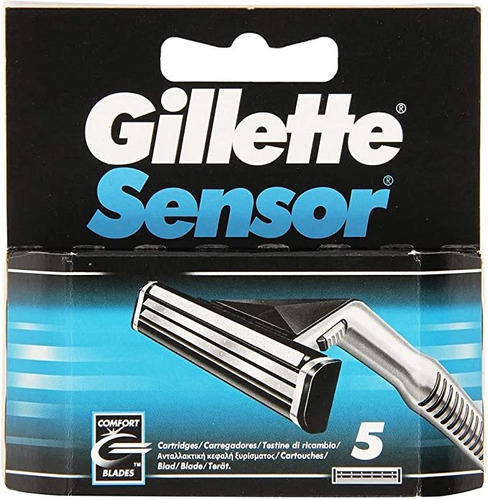 Gillette - Cuchillas De Sensor Para Hombre (5 Unidad