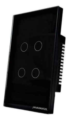 Interruptor Wifi Inteligente 4 Botões Smart Touch Alexa