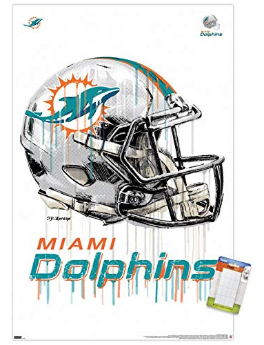 Trends International Delfines De Miami Nfl - Drip Helmet 20