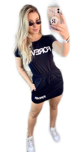 Conjunto Feminino Forever Blusa E Short-saia Moletinho