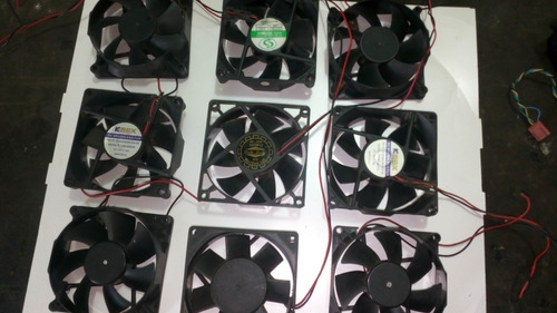 3 Fan Cooler O Extrator Ventilador Calor Para Pc 12v De 80mm