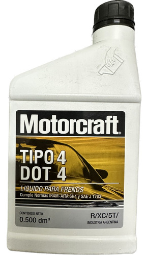 Liquido Freno Motorcraft Dot 4 - 500 Ml