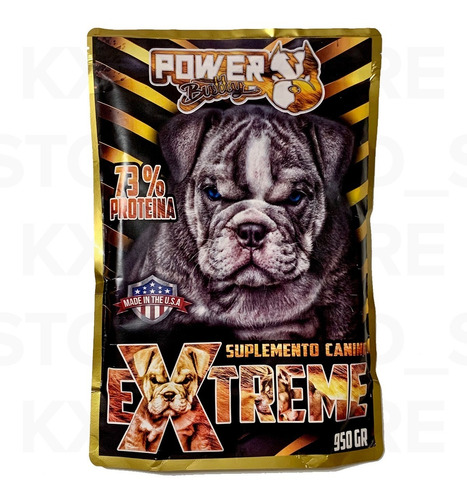 Power Bully Sumplemento Canino 950g 73% Proteina P/ Cachorro
