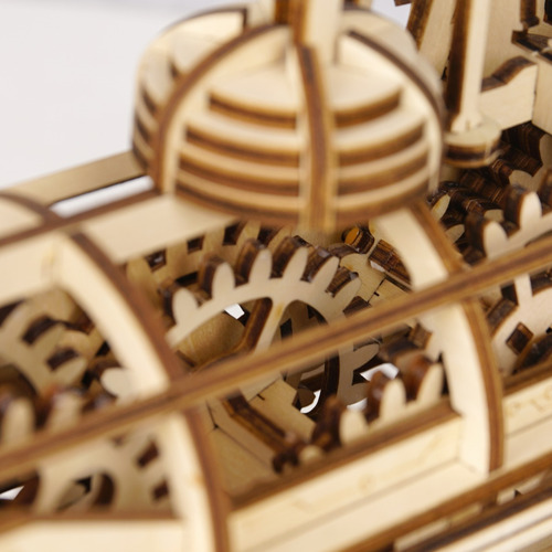 Tren Locomotora Armable Bloques 3d Robotime Madera Niños