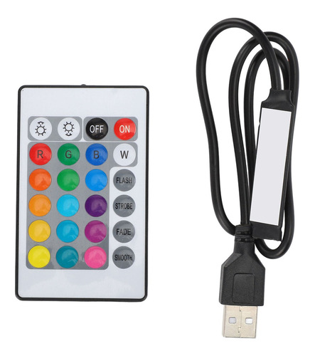 Led Strip Controller Usb Rgb Light Control Remoto Para 4 Pin