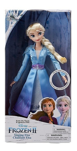 Muñeca Que Canta Elsa, Frozen 2, Disney Store, Elsa Frozen 2