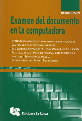 Examen Del Documento En La Computadora Herbertson