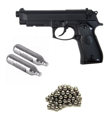 Pistola Stinger P92 Polimero + Co2+ Balines Metalicos Caza