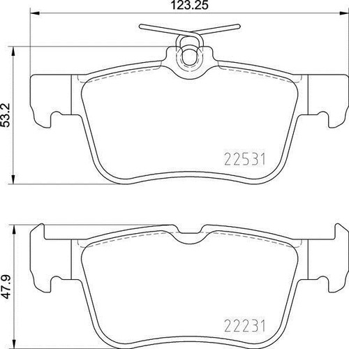 Balatas Traseras/ Ford Fusion Titanium Hybrid 2013 A 2016 Sm