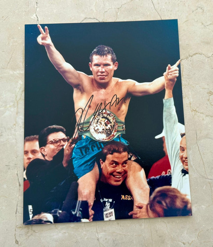 Foto Firmada Julio César Chávez México Boxeo Campeonatos