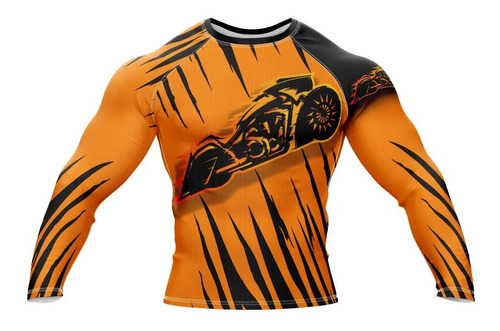 Doxe Jersey Playera Slim Fit Deporte Extremo Naranja Moto 