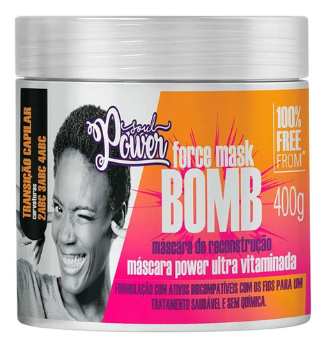 Kit Máscara E Creme De Pentear Soul Power Bomb Curly Cream