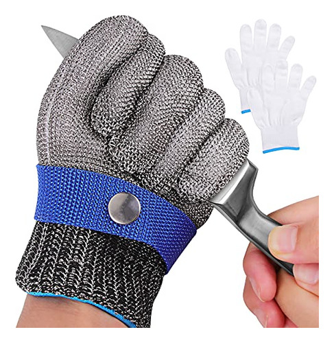 Level 9 Cut Proof Gloves Chainmail Gloves Kitchen Glove...
