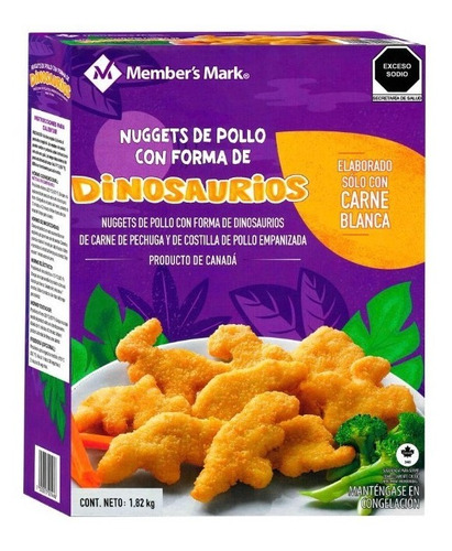 Nuggets De Pollo En Forma De Dinosaurio Member's Mark 1.82kg