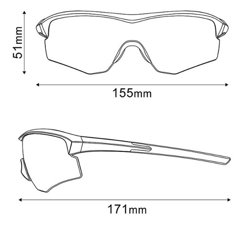 Imagem 5 de 5 de Óculos Ciclismo Azul Shimano Spark Ce-sprk1-mr Duas Lentes