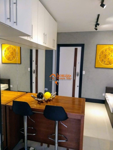 Studio Com 1 Dormitório À Venda, 38 M² Por R$ 325.000,00 - Vila Augusta - Guarulhos/sp - St0011