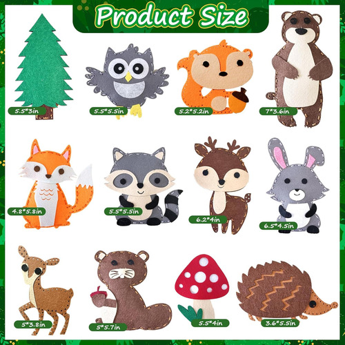 Xipegpa Kit De Costura Kit De Manualidades De Animales Del B