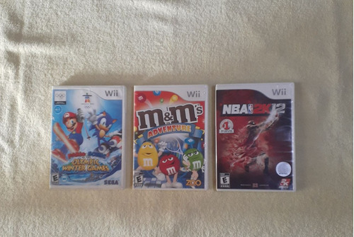 Juegos Nintendo Wii Combo 3 Juegos Discos Varios
