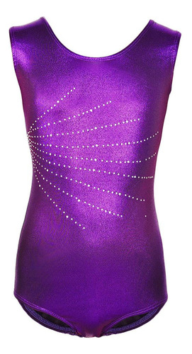 Body Ballet Dance Wear De Una Pieza, Talla 12, Color Morado