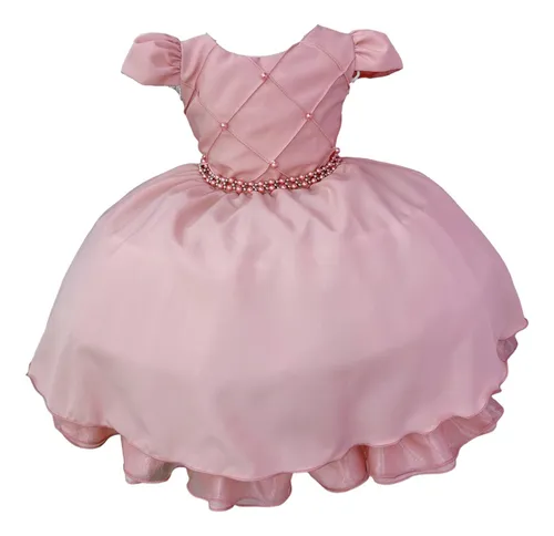 Vestido Infantil Festa Rosa Cha MercadoLivre