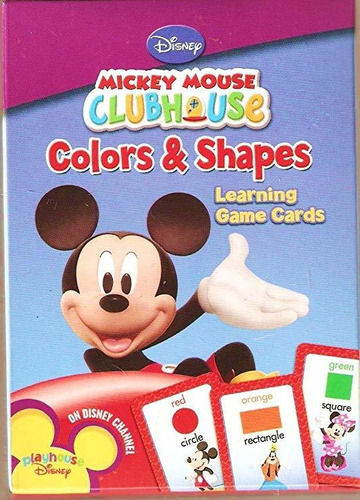 Mickey Mouse Clubhouse Colors And Shapes Learning Game Cards