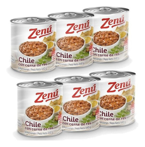2 Zenu Chile Con Carne De Res 440g X 3 - G