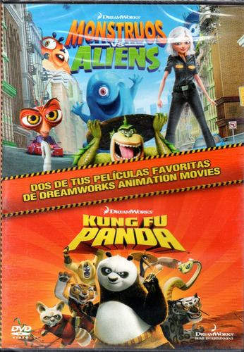 Monstruos Vs Aliens / Kung Fu Panda (2 Dvd) - Orig. - Mcbmi