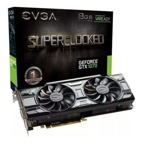 Tarjeta De Video Evga Geforce Gtx 1070 8gb Superclocked