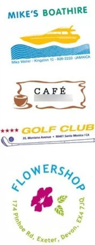 Imagen 2 de 2 de Sellos De Caucho A Color Y B/n Personalice Su Logo Desde $10