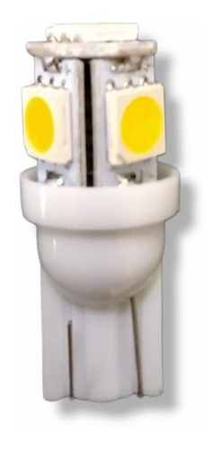 Lampara Led Posicion T10 X2 - 5w Smd -blanco - 24v - 5 Led