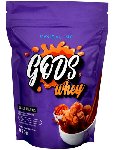 Gods Whey 100% Concentrado 825g Refil - Canibal Inc.