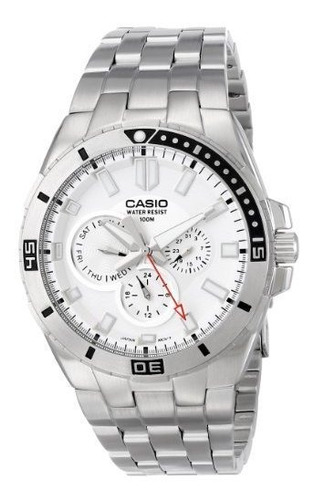 Reloj Casio Mtd1060d7avdf Divers Para Hombre De Acero Inoxid