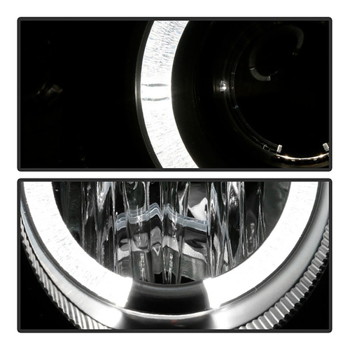 Imagem 3 de 9 de Farol Civic 1999 2000 Angel Eyes Led Máscara Negra
