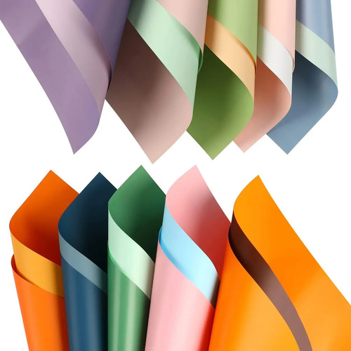 100 Hojas De Papel Coreano, Celofán, Ramas Florales, 10 Colo