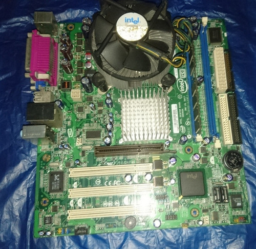 Mainboard Intel 775 + Pentium D 2.80ghz Cooler 1gb Ddr1 Ram