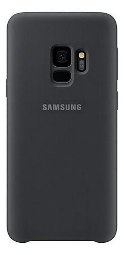 Capa de silicone preta para Samsung Galaxy S9