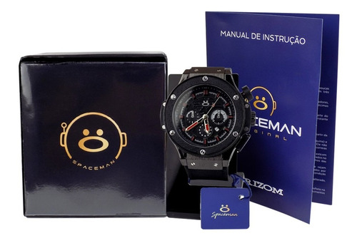 Relógio Masculino Spaceman Analógico + Caixa Premium Ros63